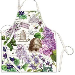 Michel Design Works Cotton Apron Lilac & Violets